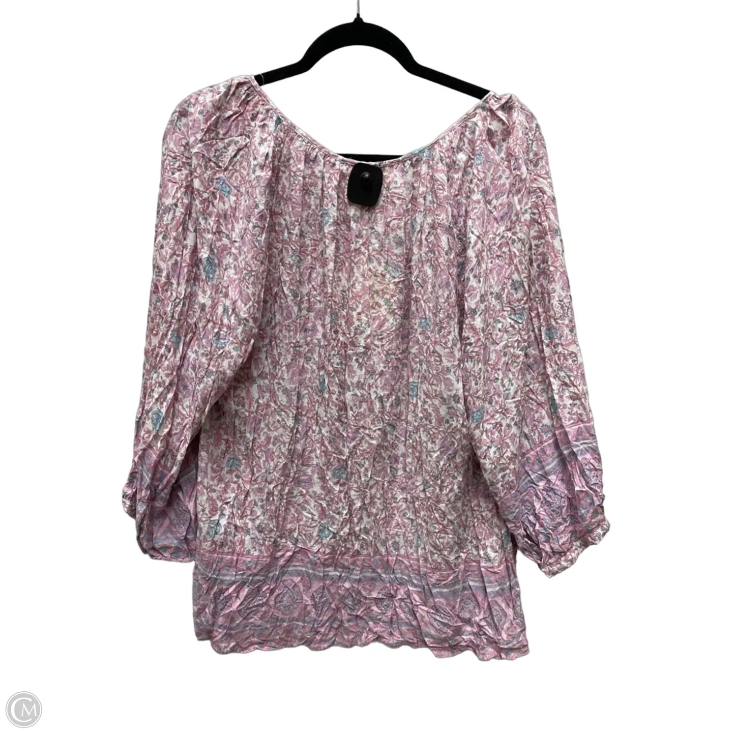 Top Long Sleeve By Cynthia Rowley In Floral Print, Size: 2x