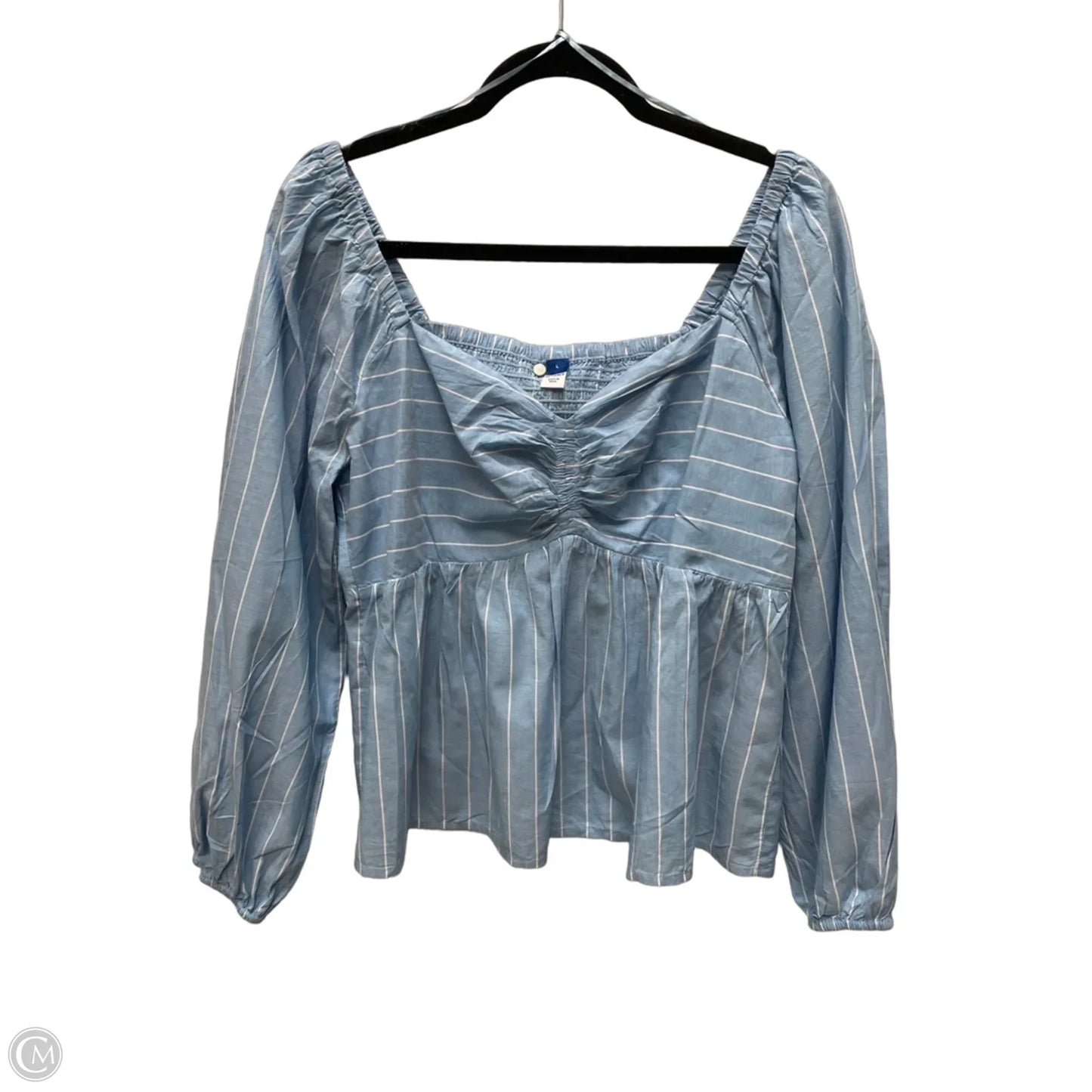 Top Long Sleeve By Old Navy In Striped Pattern, Size: L