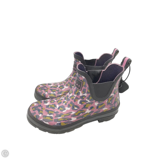Boots Rain By Joules In Animal Print, Size: 8