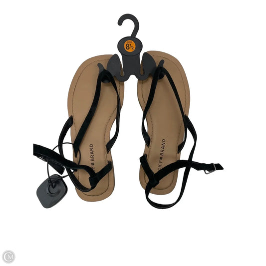 Sandals Flats By Lucky Brand In Black, Size: 8.5