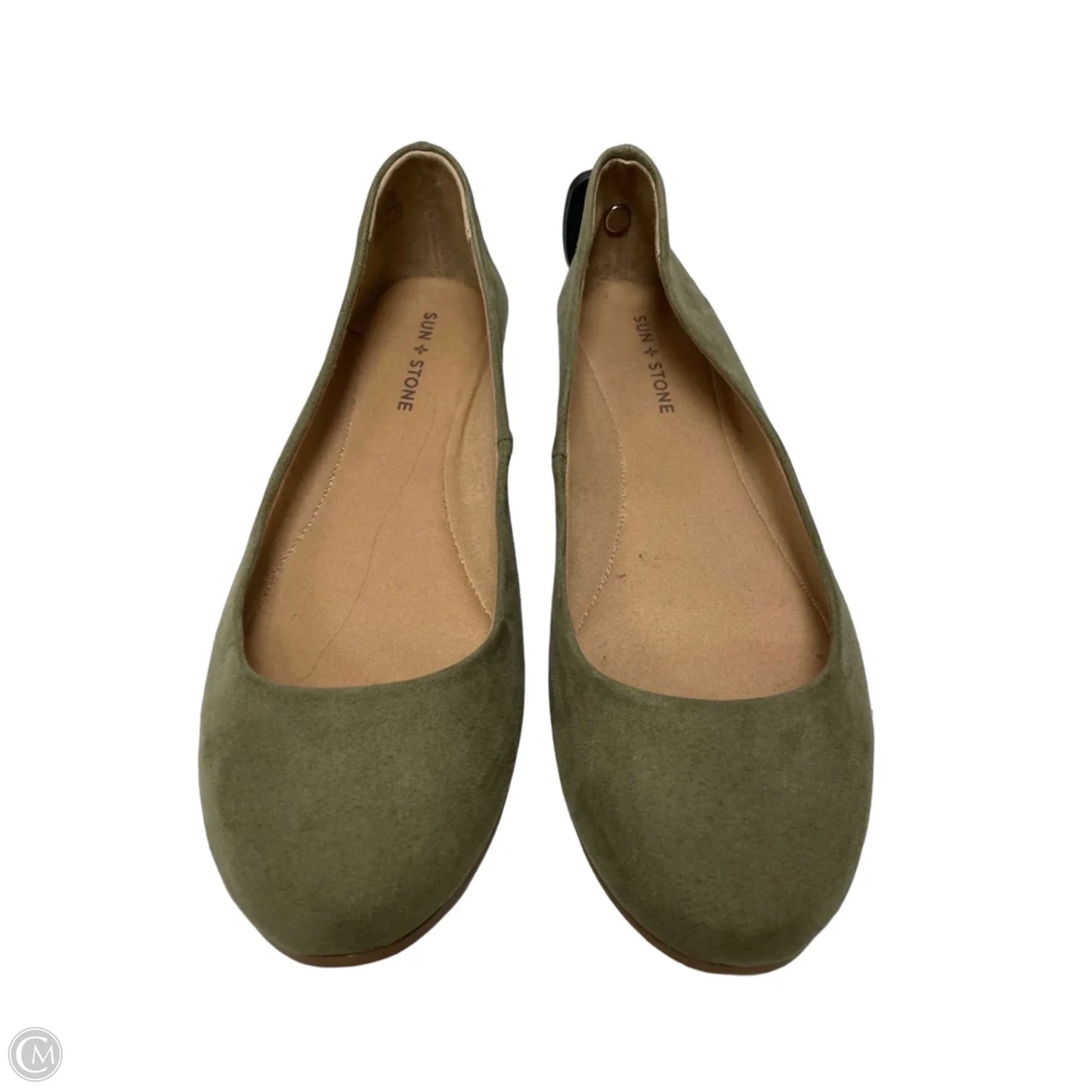 Shoes Flats By Clothes Mentor In Green, Size: 10