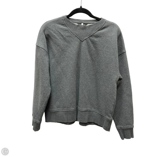 Sweatshirt Crewneck By Banana Republic In Grey, Size: S
