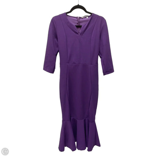 Dress Party Long By Clothes Mentor In Purple, Size: M