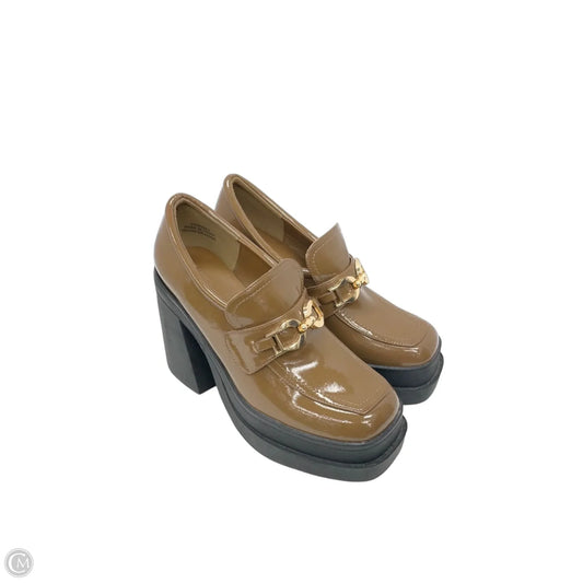 Shoes Heels Block By Forever 21 In Brown, Size: 9.5
