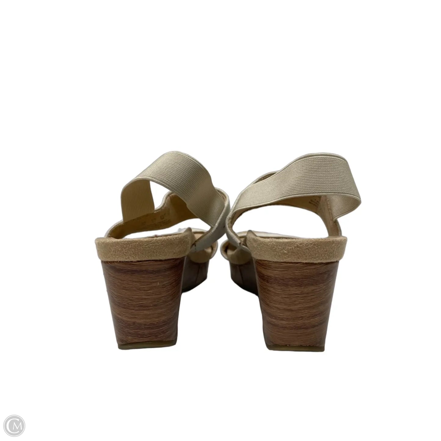 Sandals Heels Wedge By Life Stride In Floral Print, Size: 6
