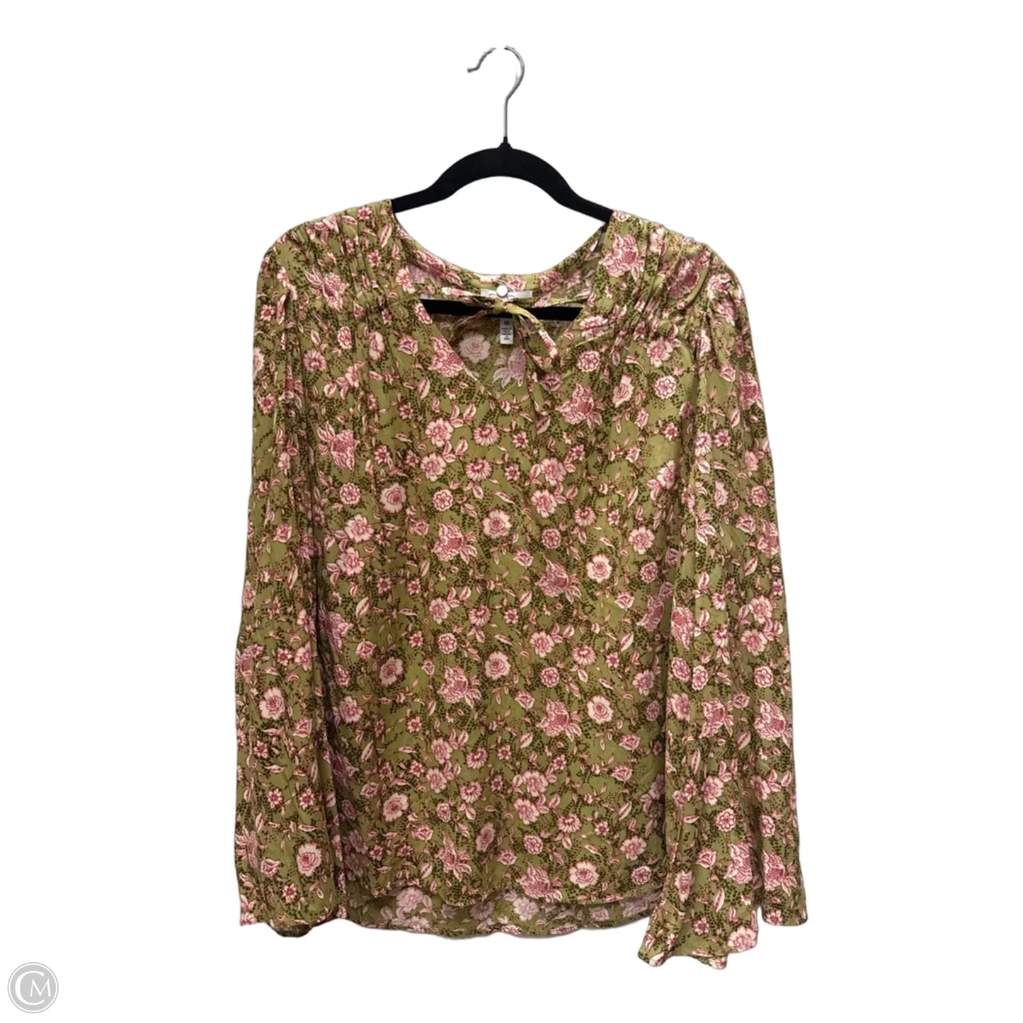 Top Long Sleeve By Jessica Simpson In Floral Print, Size: M