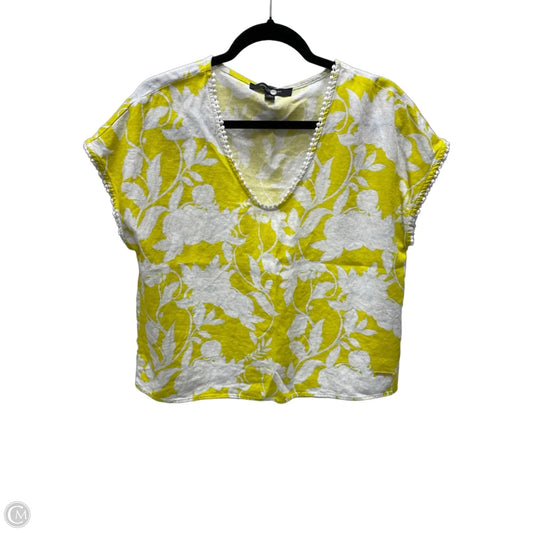 Top Short Sleeve By Marc New York In Floral Print, Size: S