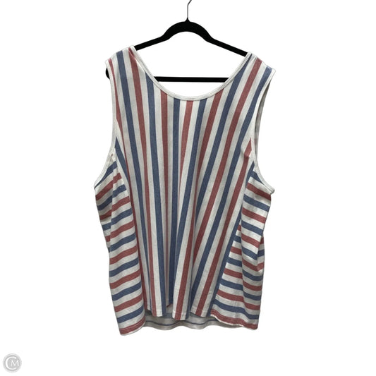 Top Sleeveless By Clothes Mentor In Striped Pattern, Size: 2x