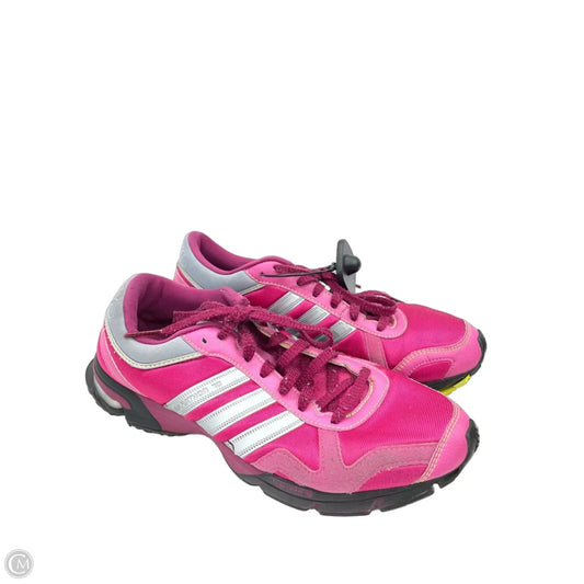 Shoes Sneakers By Adidas In Grey & Pink, Size: 9.5