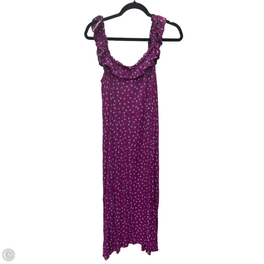 Dress Casual Maxi By Loft In Floral Print, Size: M