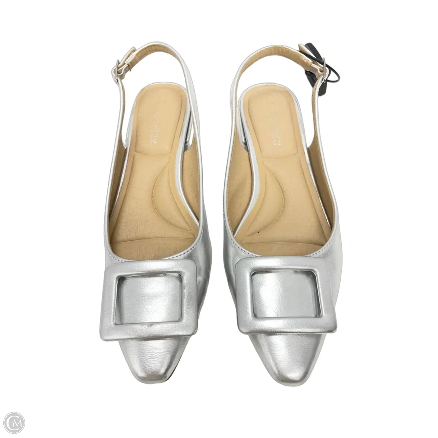 Shoes Heels Block By Chinese Laundry In Silver, Size: 6.5