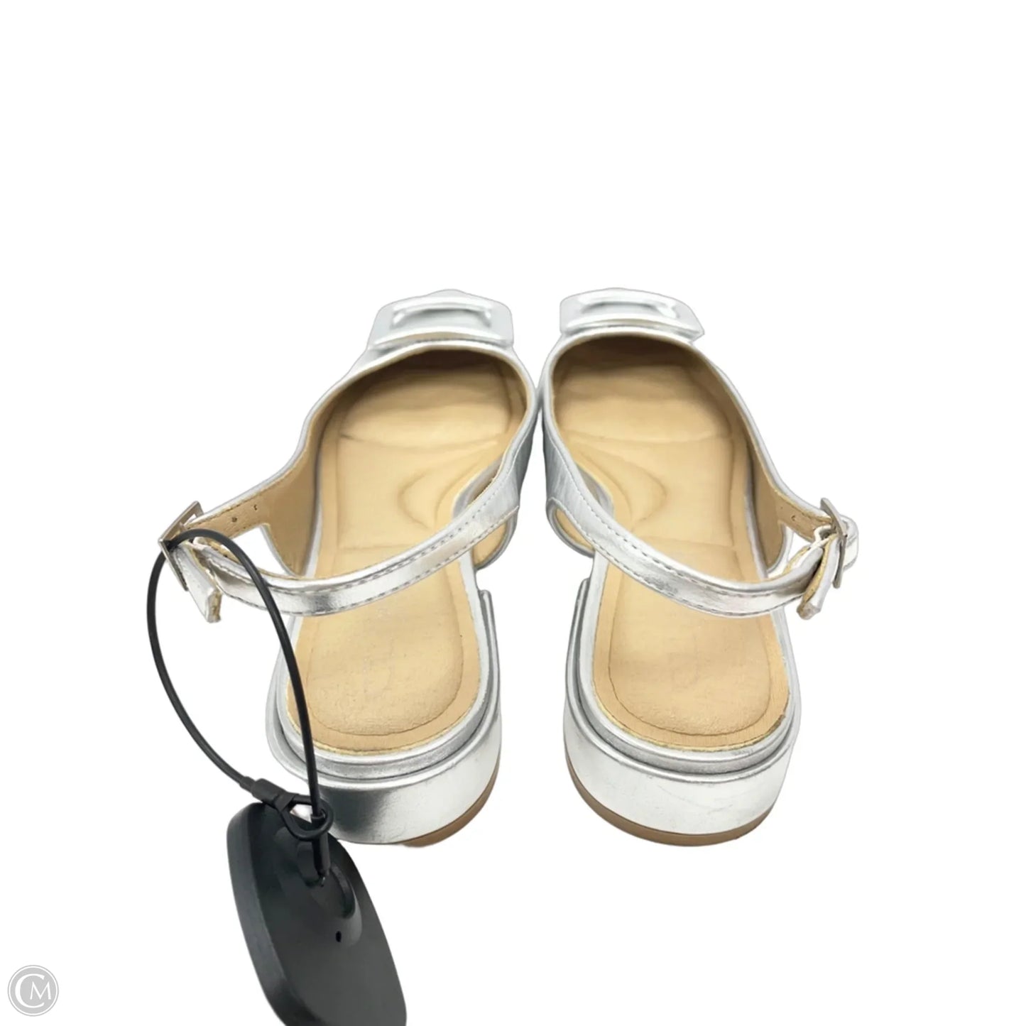 Shoes Heels Block By Chinese Laundry In Silver, Size: 6.5