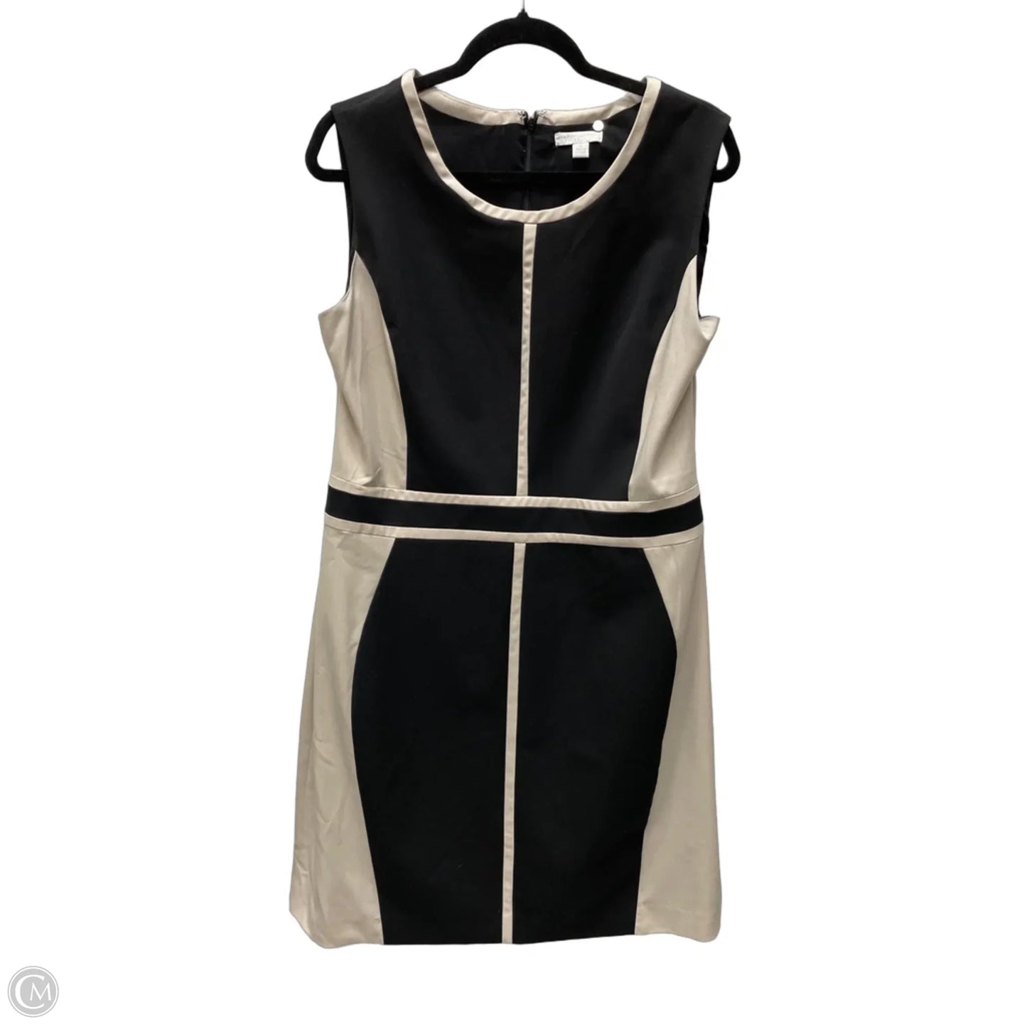 Dress Work By New York And Co In Black & Tan, Size: 1x