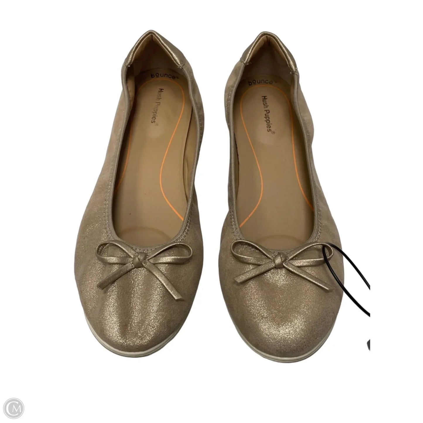 Shoes Flats By Hush Puppies In Gold, Size: 7.5