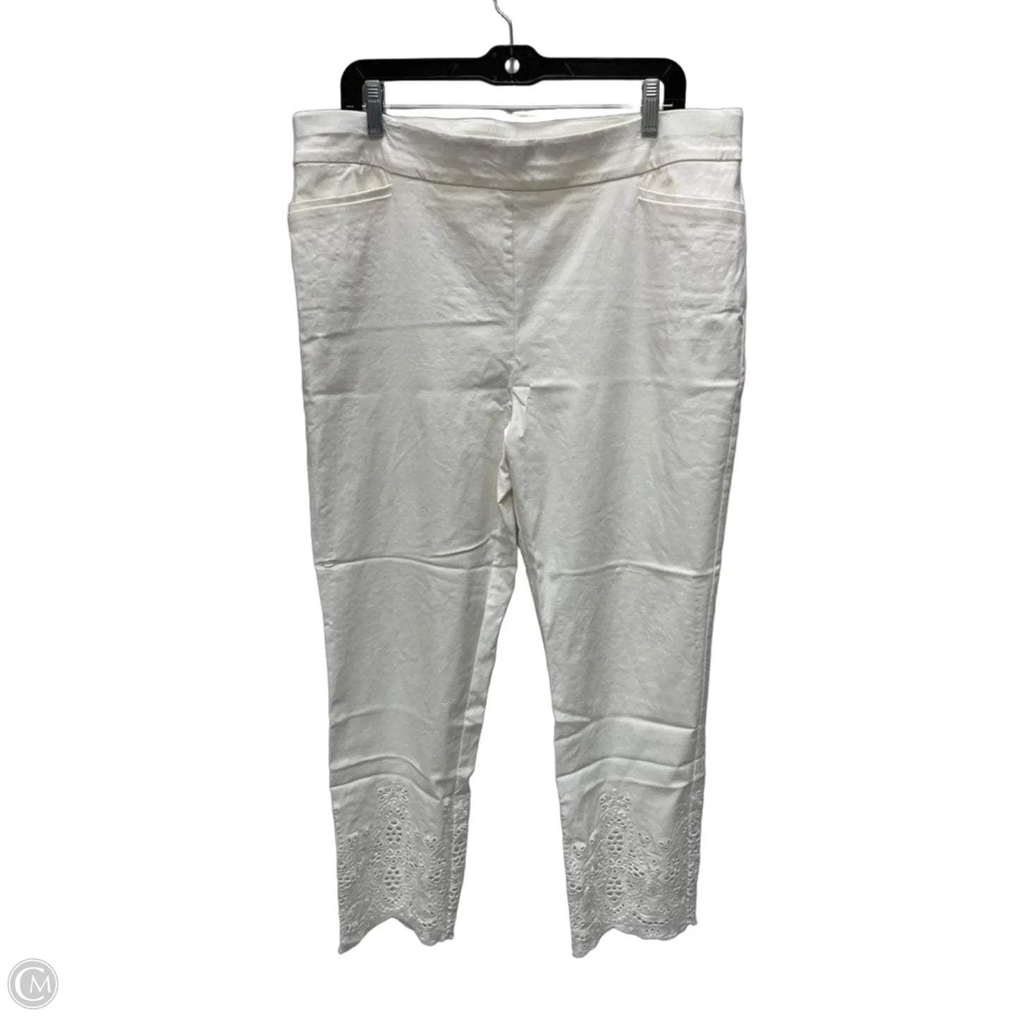 Pants Dress By Chic In Cream, Size: 16