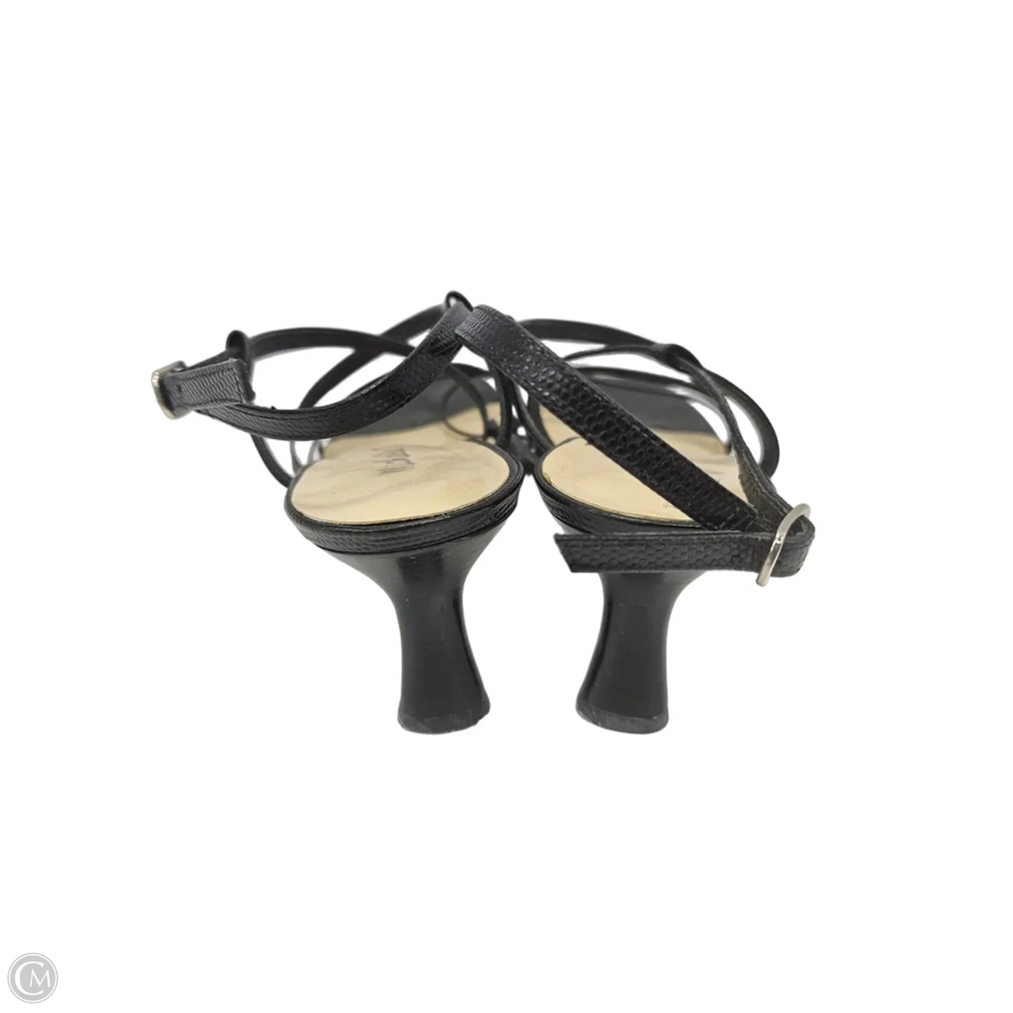 Sandals Heels Kitten By Michelle D. In Black, Size: 9