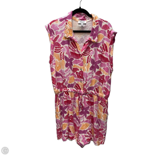 Romper By Gilli In Floral Print, Size: 2x