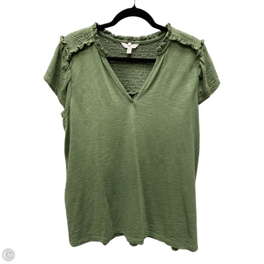 Top Short Sleeve By Crown And Ivy In Green, Size: Xl