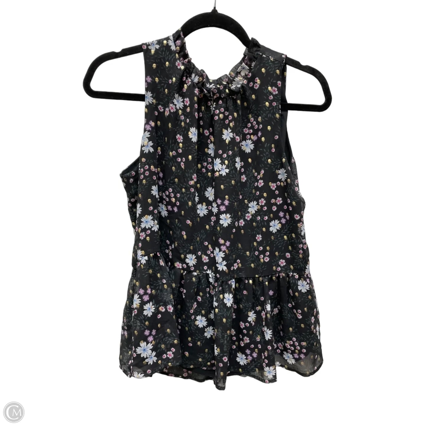 Top Sleeveless By Loft In Floral Print, Size: M