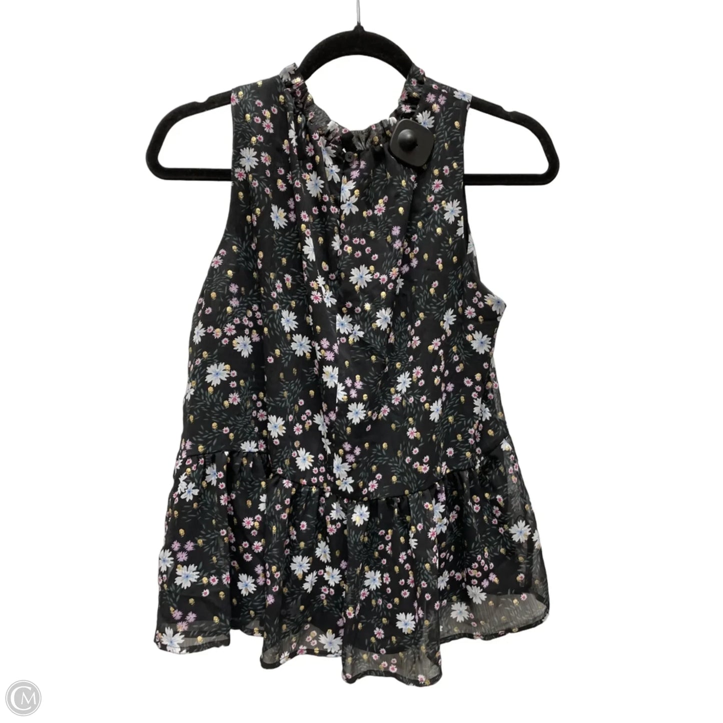 Top Sleeveless By Loft In Floral Print, Size: M