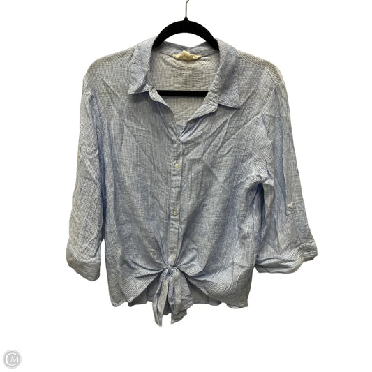 Top 3/4 Sleeve By Sweet Wanderer In Striped Pattern, Size: Xl