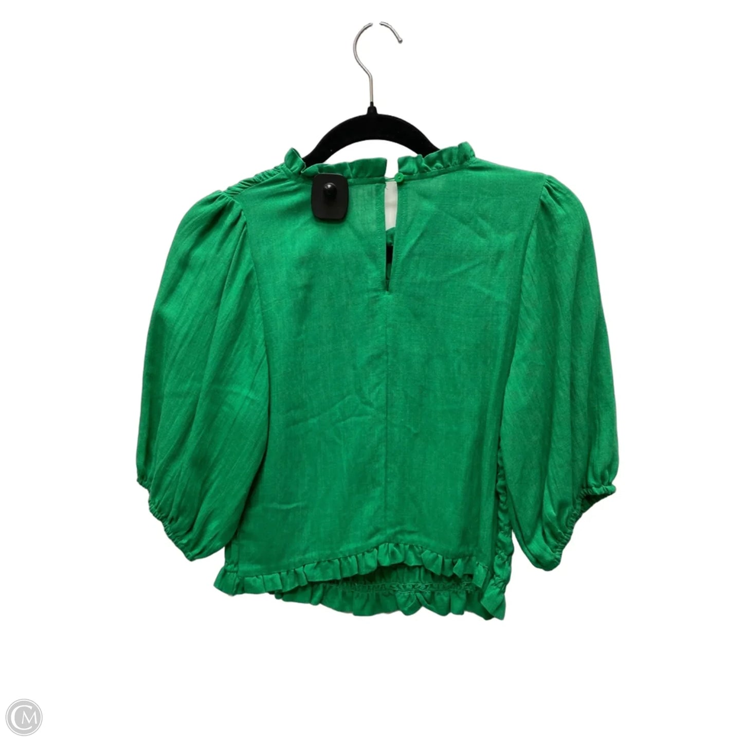 Top Short Sleeve By Glam In Green, Size: M