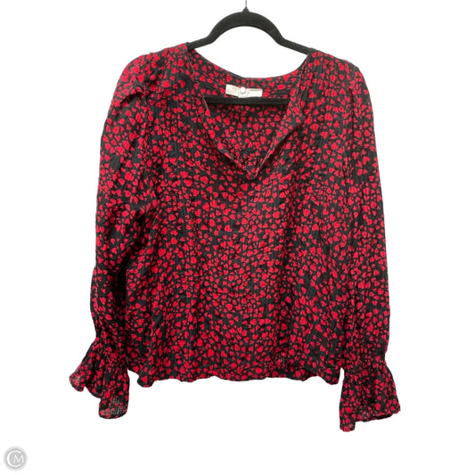 Top Long Sleeve By Loft In Multi-colored, Size: L