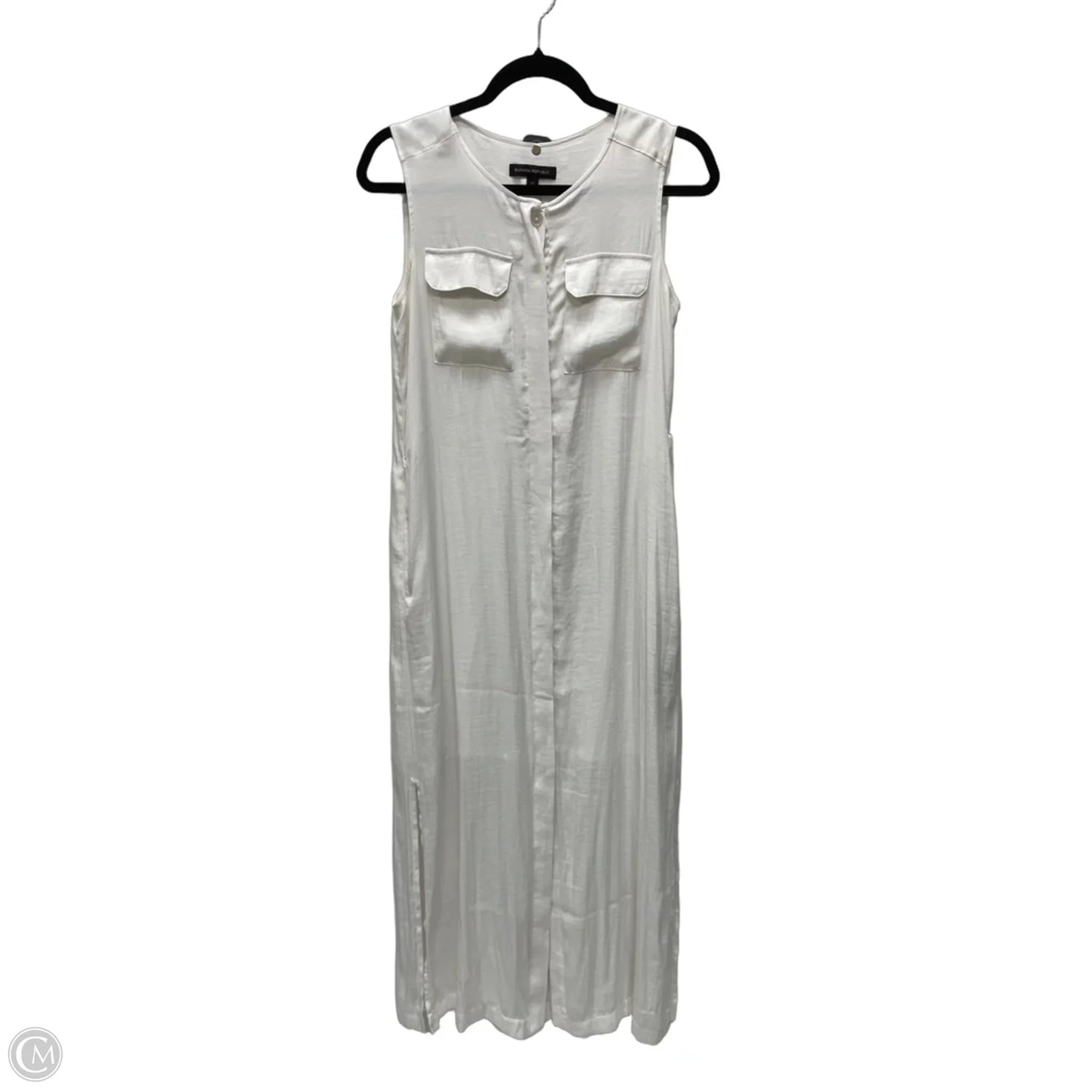 Dress Casual Maxi By Banana Republic In Cream, Size: Xs
