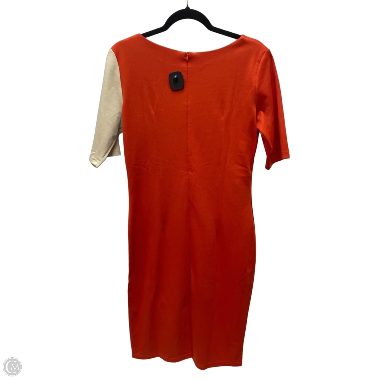 Dress Work By Clothes Mentor In Orange & Tan, Size: Xl