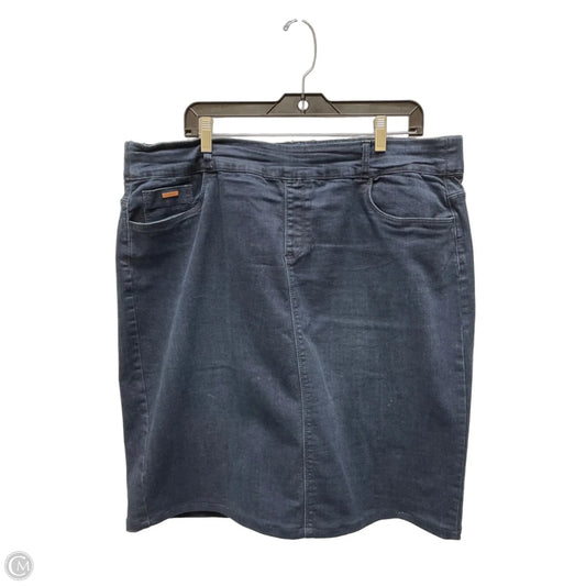 Skirt Mini & Short By steez In Blue Denim, Size: 16