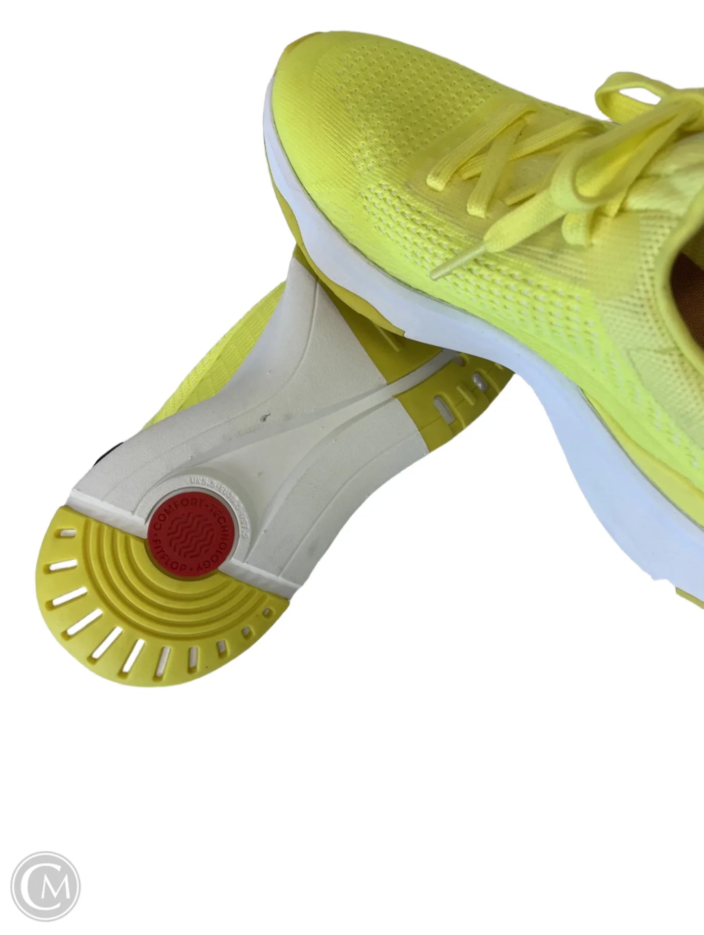 Shoes Athletic By Fitflop In Yellow, Size: 7.5