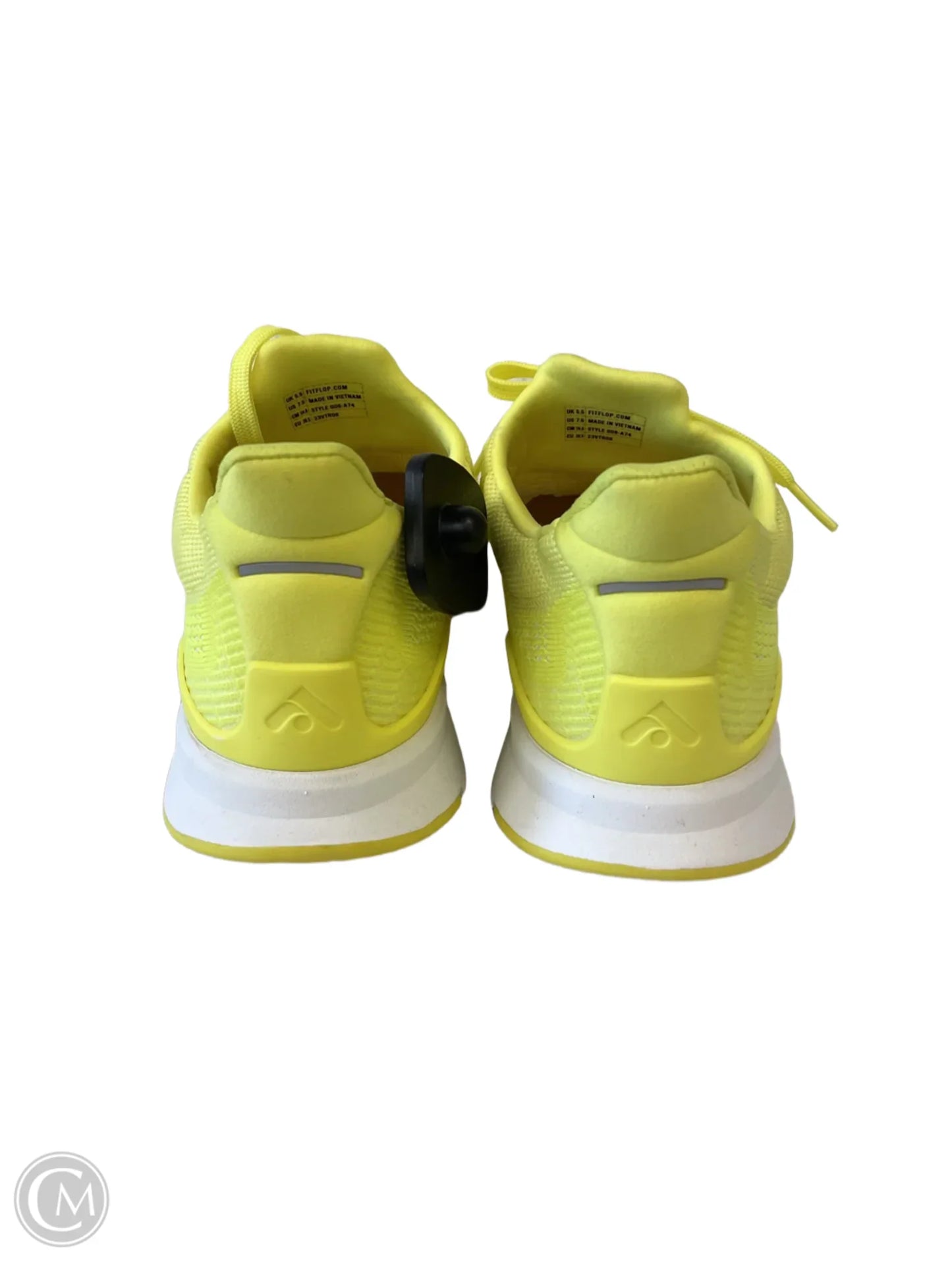 Shoes Athletic By Fitflop In Yellow, Size: 7.5