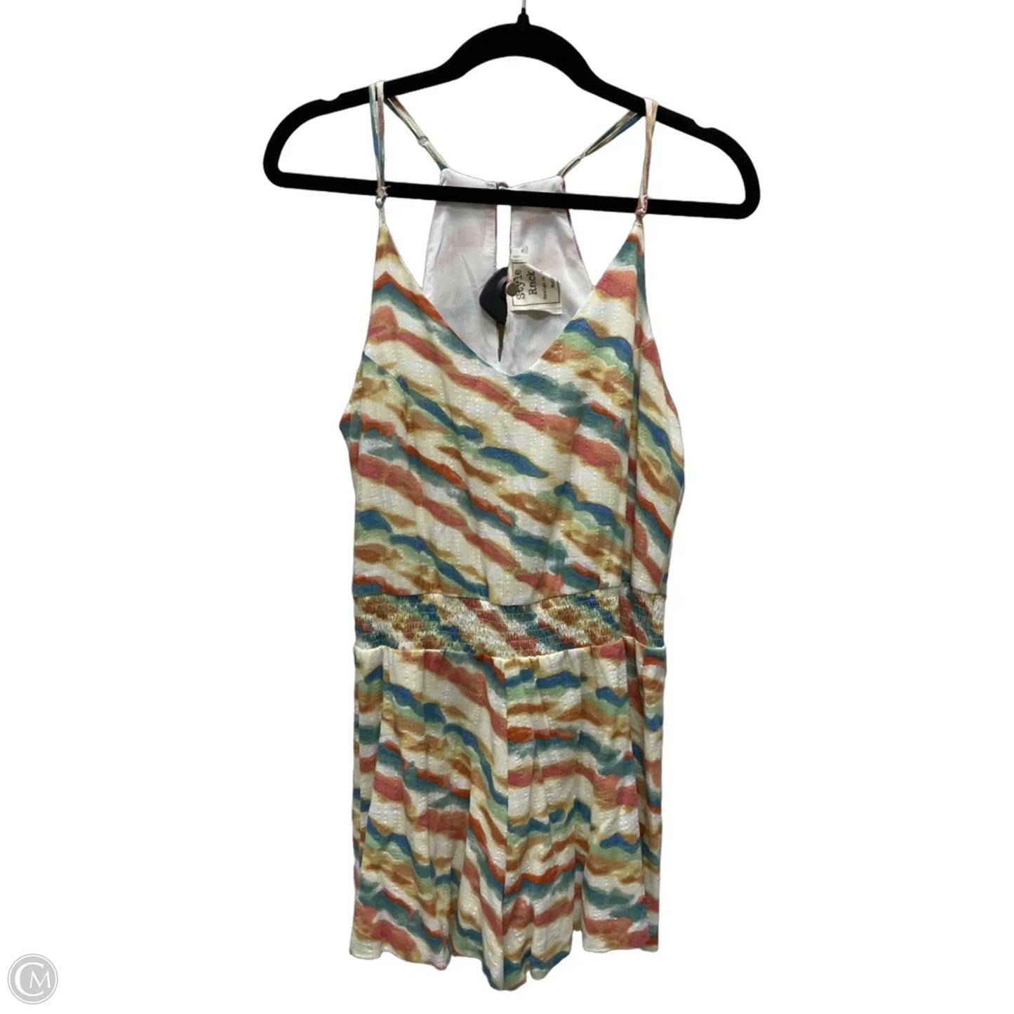 Romper By Cme In Tie Dye Print, Size: M
