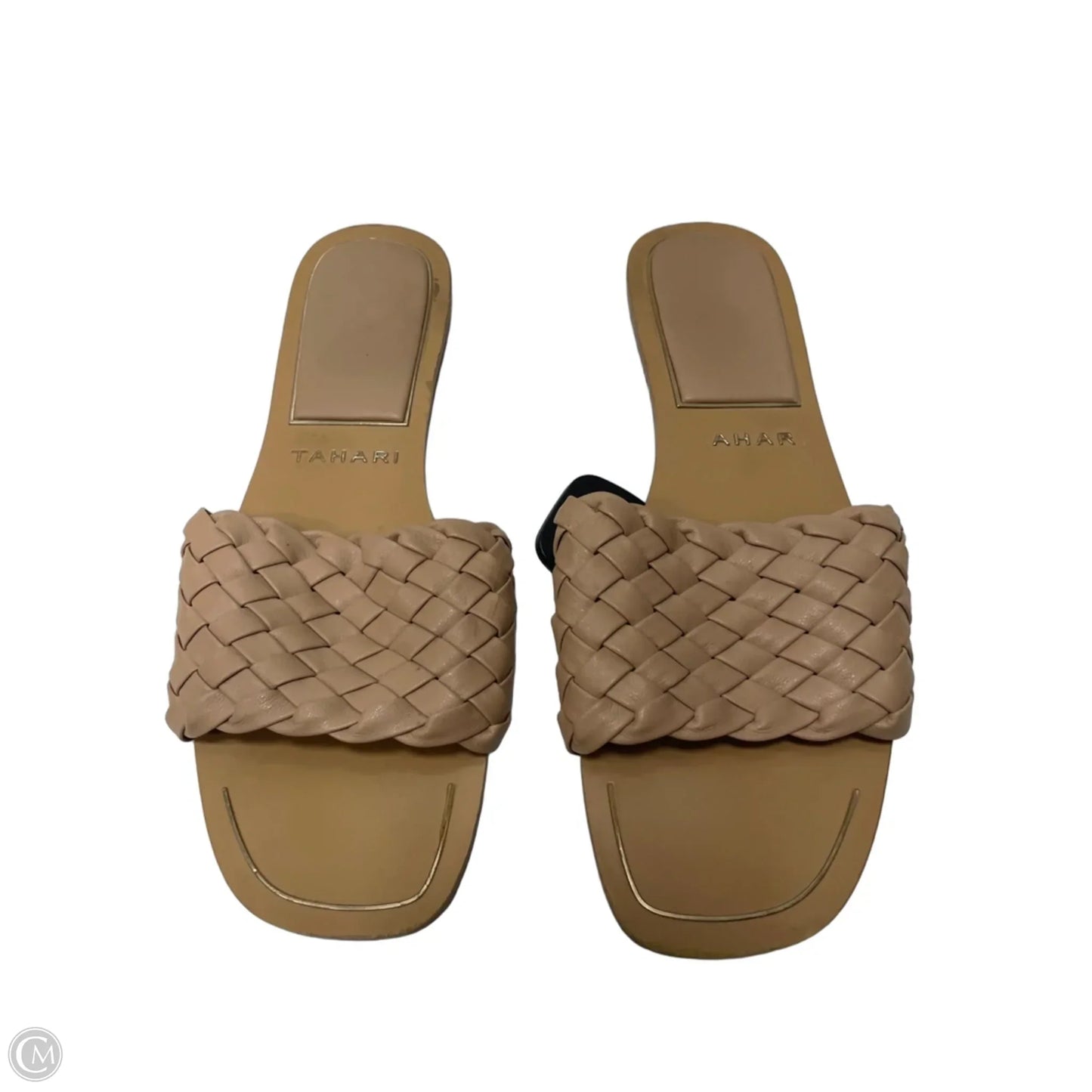 Sandals Flats By Tahari In Tan, Size: 10