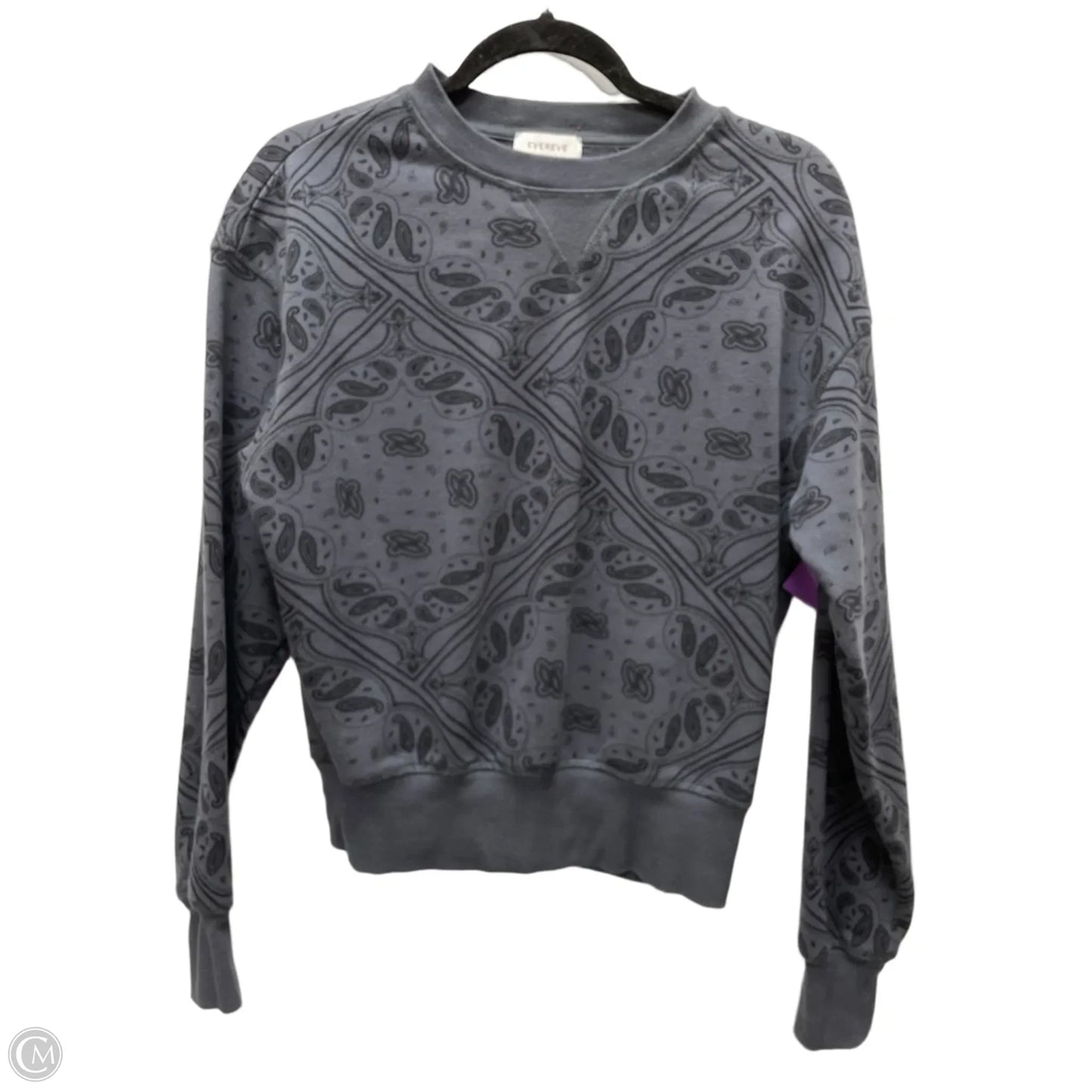 Top Long Sleeve By Evereve In Geometric Pattern, Size: Xs