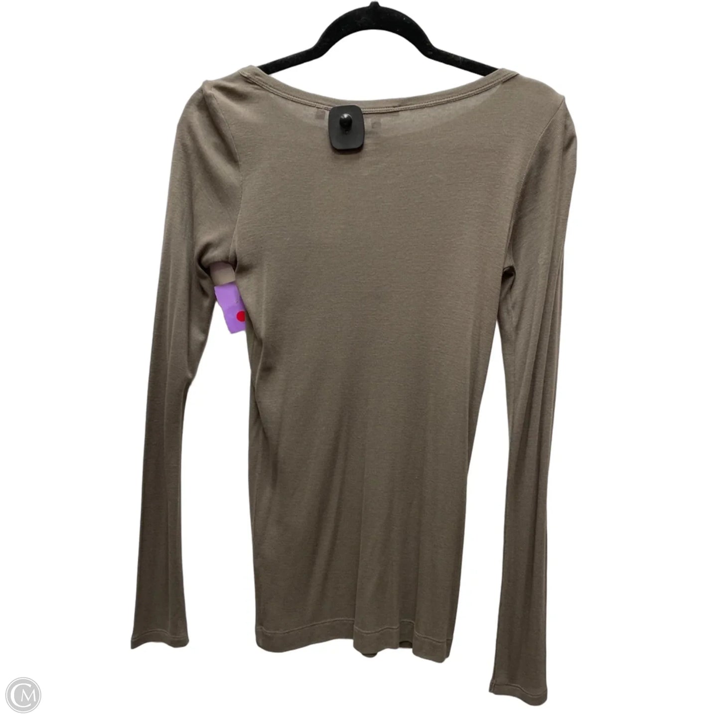 Top Long Sleeve By Vince In Brown, Size: S