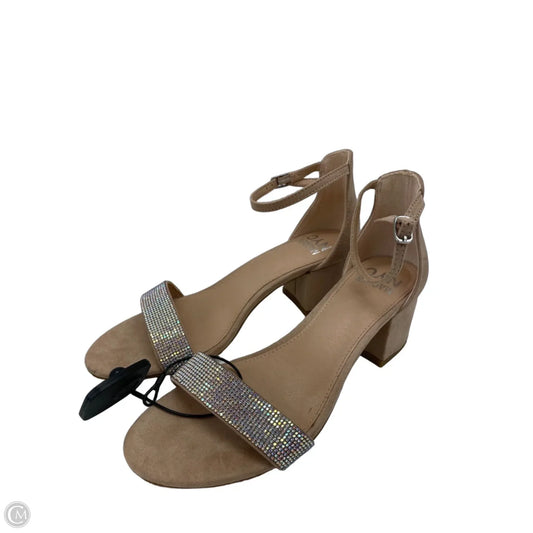 Sandals Heels Block By Madden Nyc In Pink, Size: 7.5