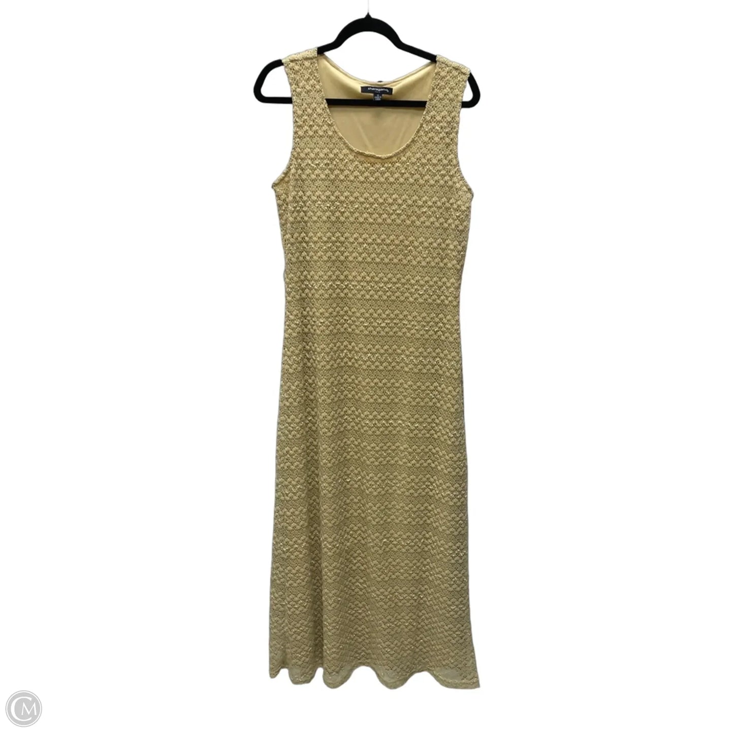 Dress Casual Maxi By Sharagano In Tan, Size: L