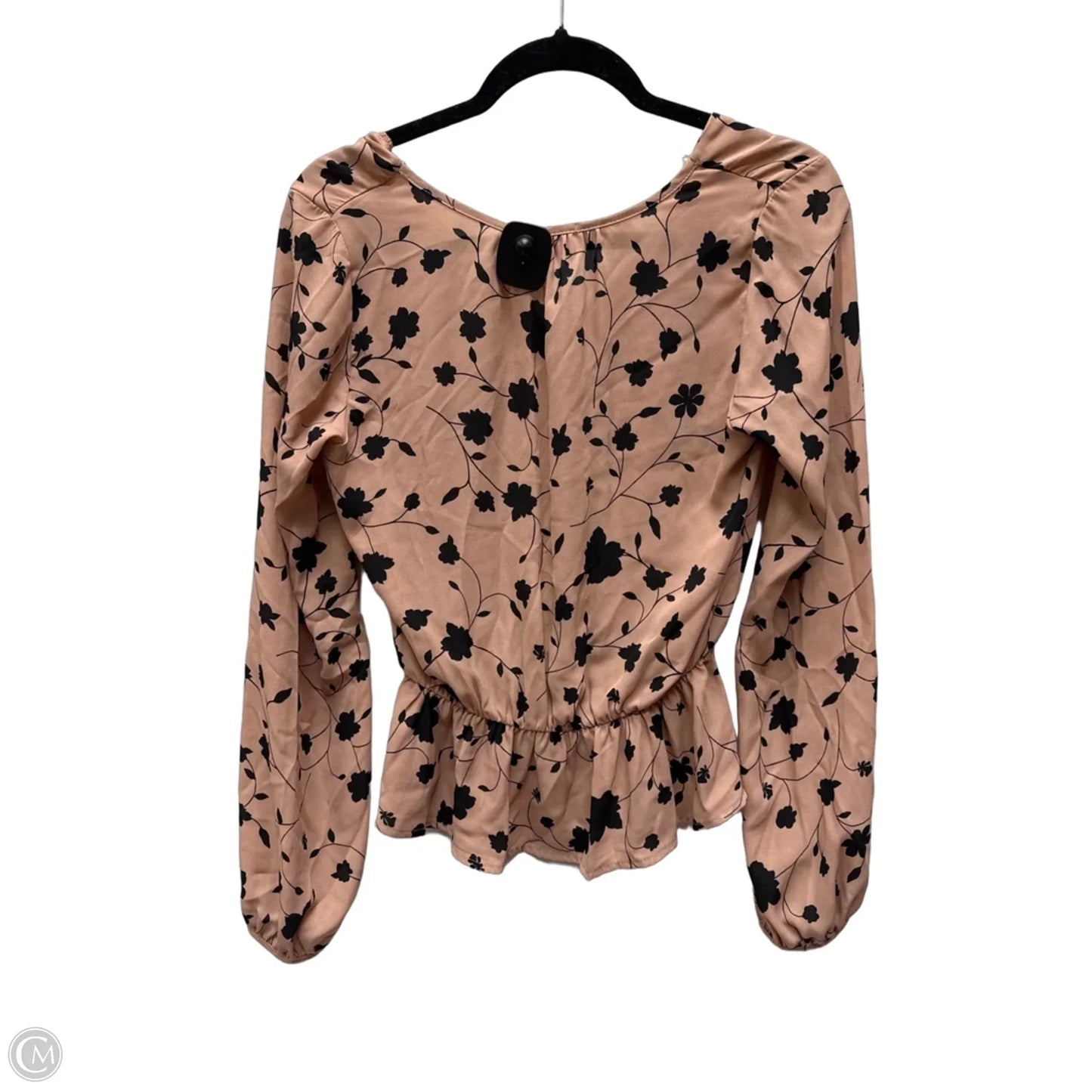 Blouse Long Sleeve By Sienna Sky In Floral Print, Size: M