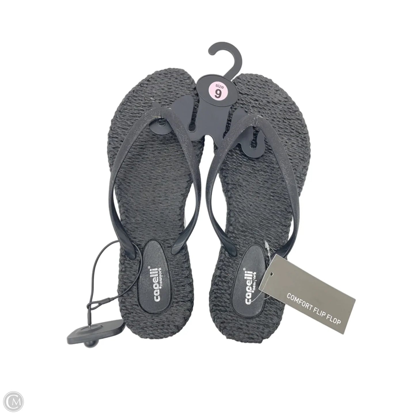 Sandals Flip Flops By Capelli In Black, Size: 9