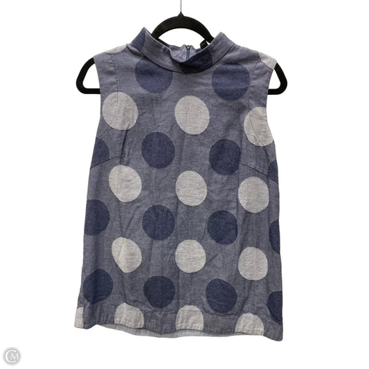 Top Sleeveless By Clothes Mentor In Polkadot Pattern, Size: Xs