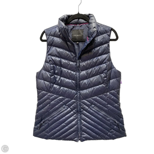Vest Puffer & Quilted By Talbots In Navy, Size: M