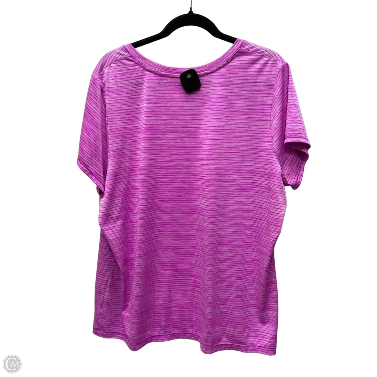 Athletic Top Short Sleeve By Xersion In Purple, Size: 2x