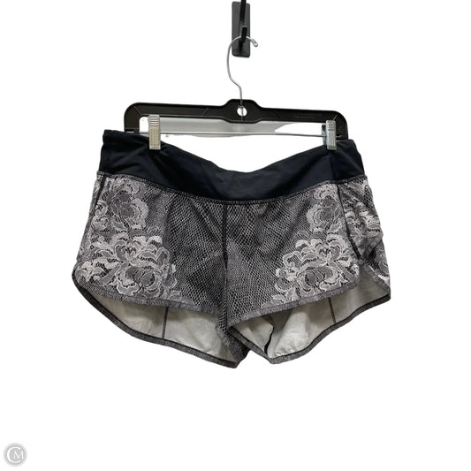 Athletic Shorts By Lululemon In Floral Print, Size: 10