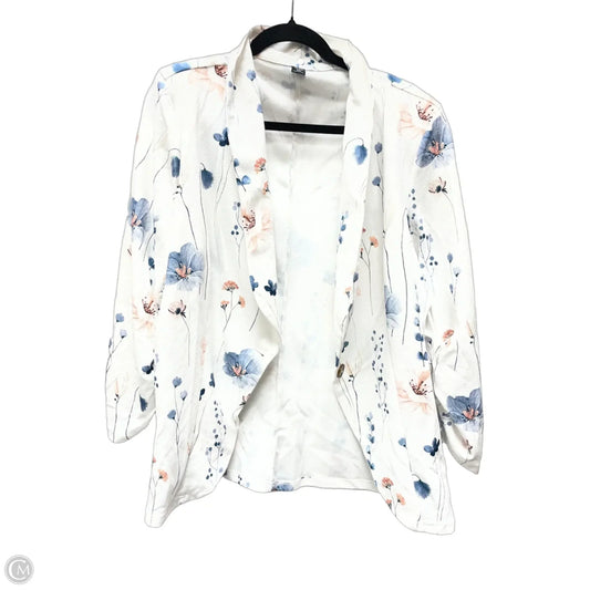 Blazer By Shein In Floral Print, Size: 2x