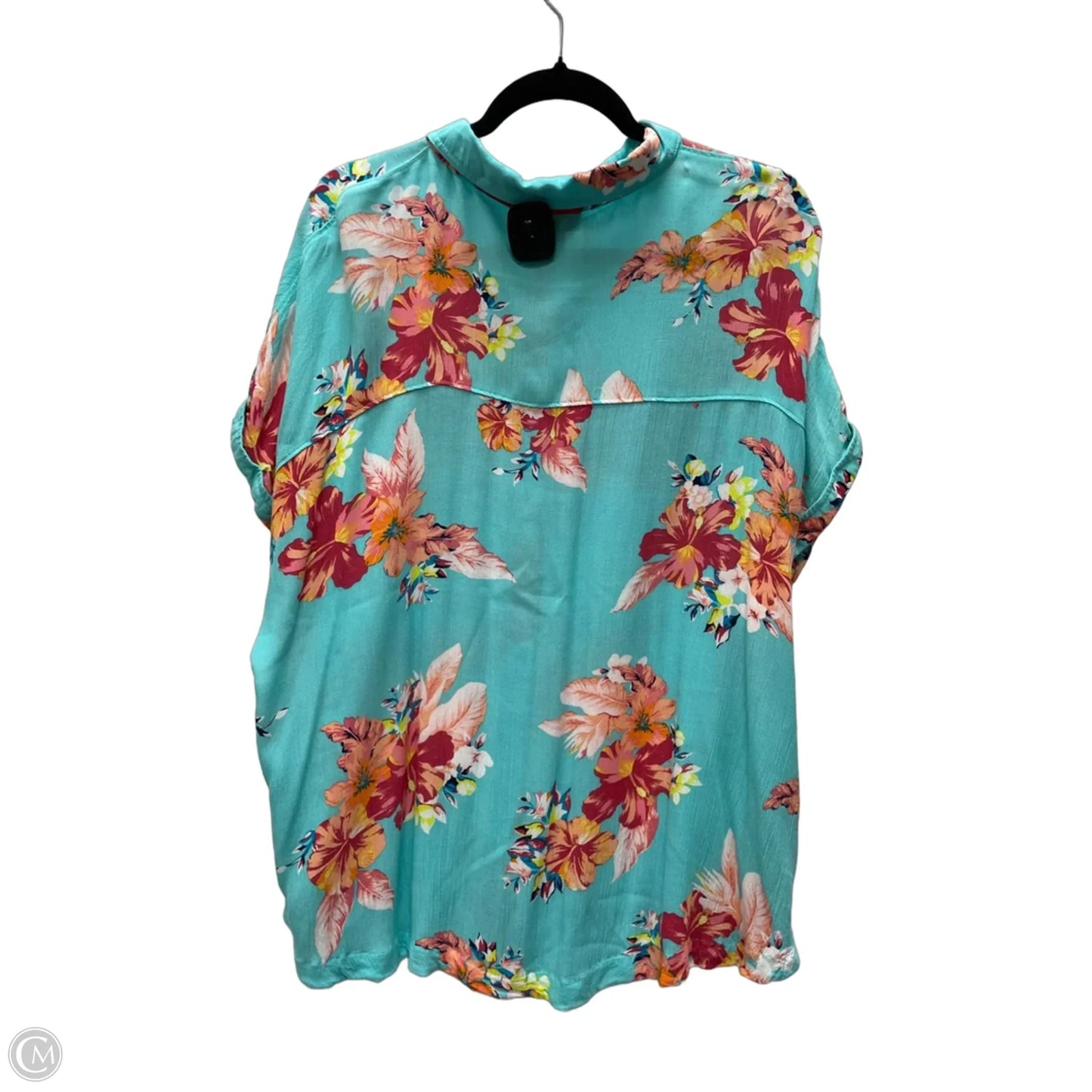 Top Short Sleeve By Ana In Floral Print, Size: Xl