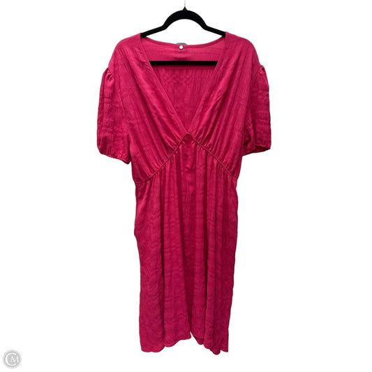 Dress Casual Short By Clothes Mentor In Pink, Size: 3x