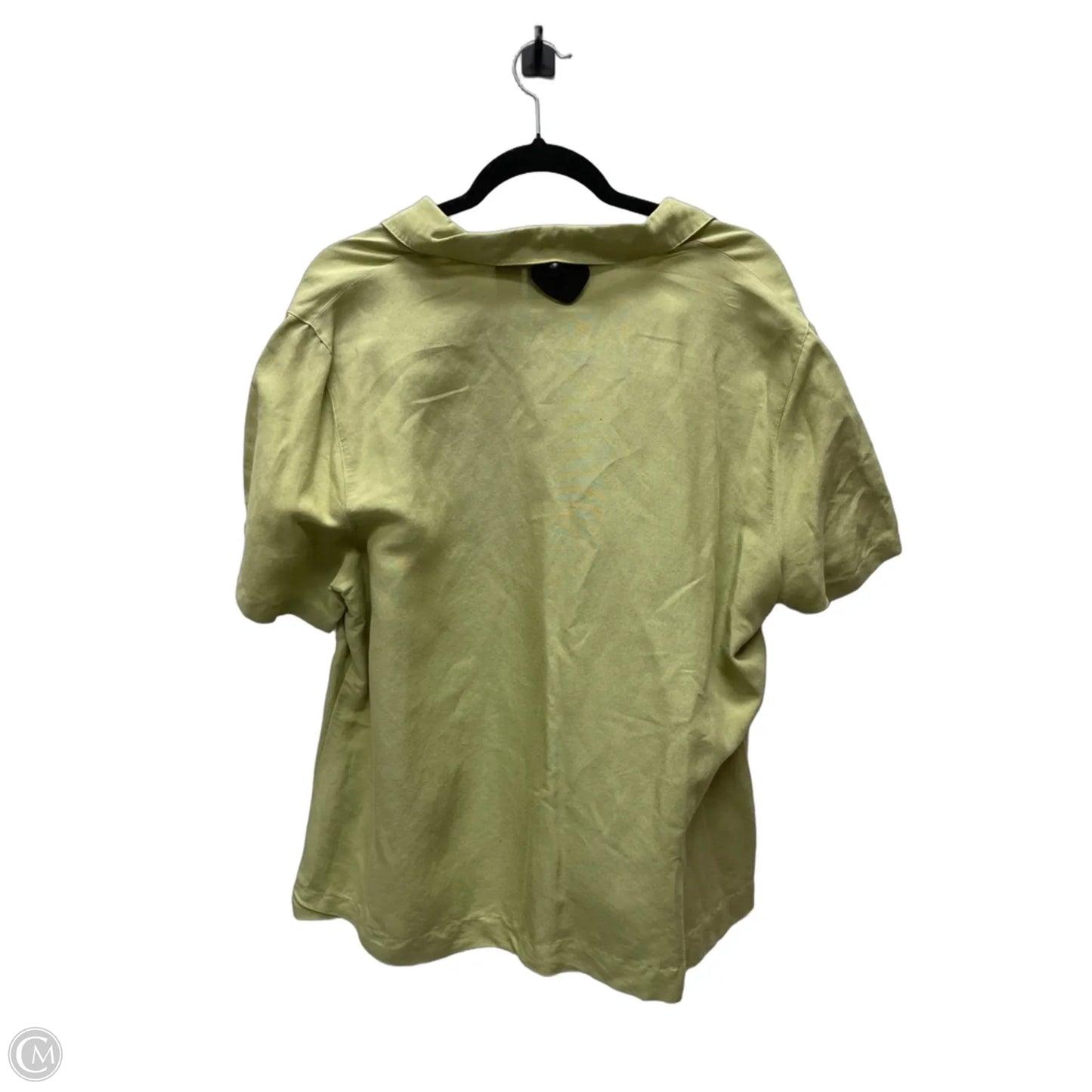 Top Short Sleeve By Crazy Horse In Green, Size: 2x