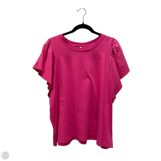 Top Short Sleeve By Old Navy In Pink, Size: 2x