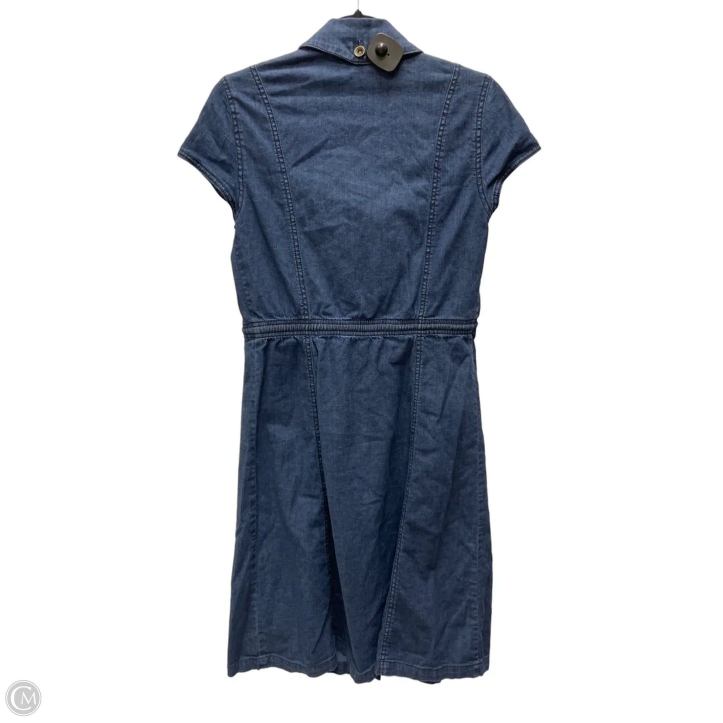 Dress Casual Midi By Charter Club In Blue Denim, Size: M